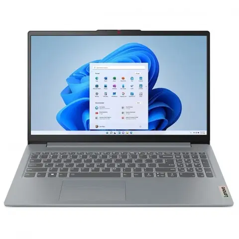 Notebooky Lenovo IdeaPad Slim 3 15AMN8 notebook, AMD R-7320U, 8 GB/256 GB SSD, 15,6" FHD, TN AG AMD Radeon, Win11Home, sivá