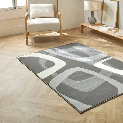 Koberce Obdĺžnikový koberec s retro motívom