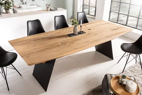 Jedálenské stoly Jedálenský stôl NAZU Dekorhome 200x100x76 cm
