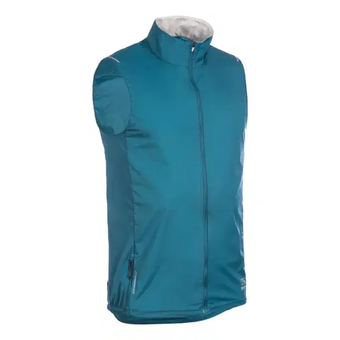 bežecké bundy a vesty Pánska vetruvzdorná vesta na trailový beh modrá