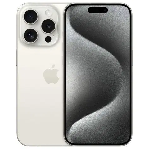Mobilné telefóny Apple iPhone 15 Pro 256GB, titánová biela