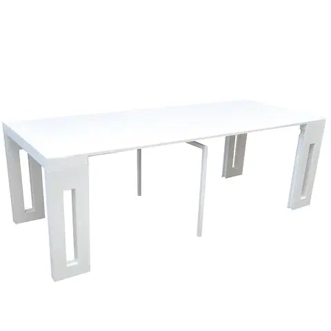 Jedálenské stoly Rozkladací stôl Endo  45/225x90cm DT-1716 White