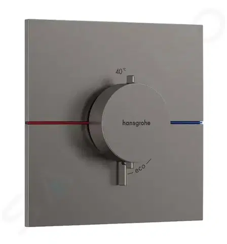 Kúpeľňové batérie HANSGROHE - ShowerSelect Comfort Termostatická batéria pod omietku, kefovaný čierny chróm 15574340