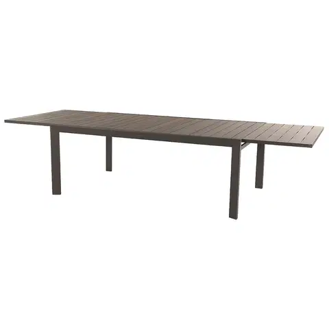 Stolčeky DEOKORK Hliníkový stôl BRIXEN 200/320 cm (šedo-hnedá)