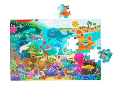 Hračky puzzle B-TOYS - Puzzle maxi 48 ks Podmorský svet