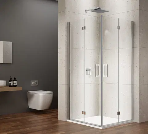 Sprchové dvere GELCO - LORO obdĺžniková sprchová zástena 900x800, rohový vstup GN4790-03