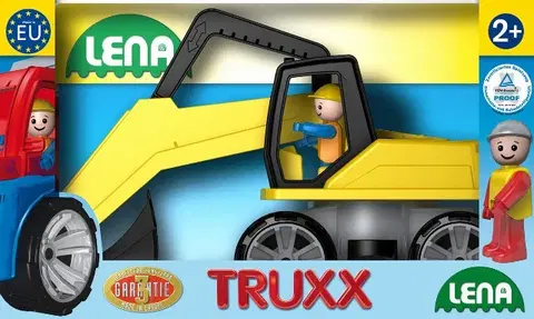 Hračky - dopravné stroje a traktory LENA - Truxx Bager v okrasnej krabici