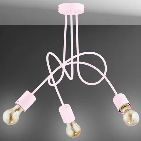 Lampy do obývačky Lampa Tango Pink 3 Pł 28493 LW3