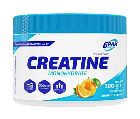 Kreatín monohydrát Creatine Monohydrate práškový - 6PAK Nutrition 300 g Grapefruit