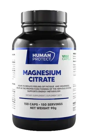Horčík (Magnézium) Magnesium Citrate - Human Protect 150 kaps.