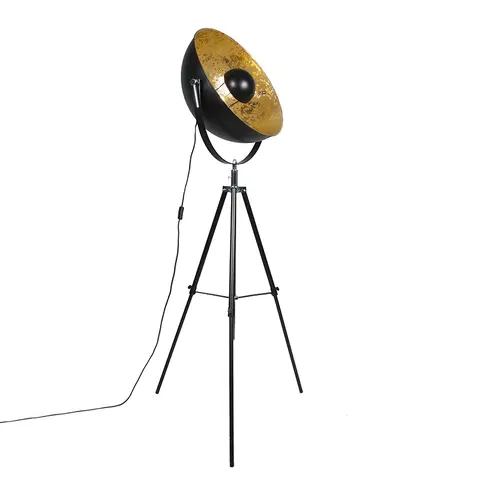 Stojace lampy Priemyselná stojaca lampa statív čierna - Magna 50 Eglip