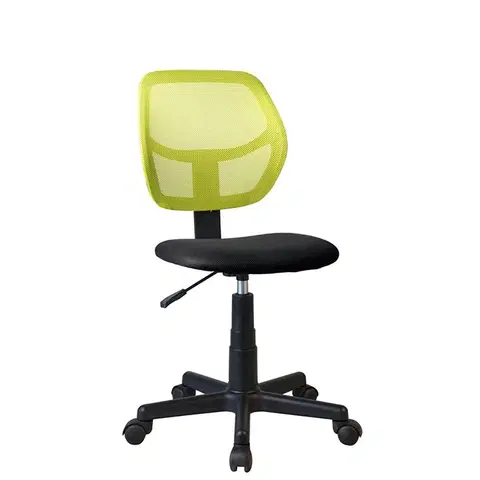 Kancelárske stoličky KONDELA Mesh kancelárska stolička zelená / čierna