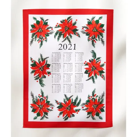 Vianočné dekorácie Utierka/kalendár Vianočná hviezda 2021