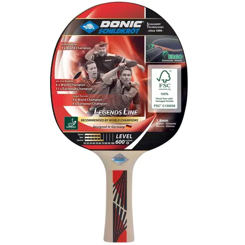 Pingpongové rakety Raketa na stolný tenis DONIC Legends 600 FSC