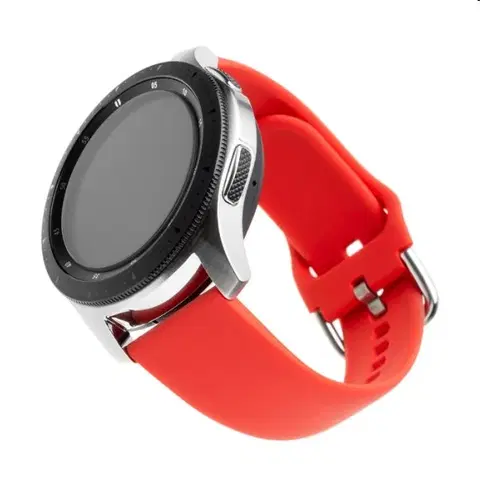 Príslušenstvo k wearables FIXED Silikónový remienok s Quick Release so šírkou 22 mm pre inteligentné hodinky, červená FIXSST-22MM-RD
