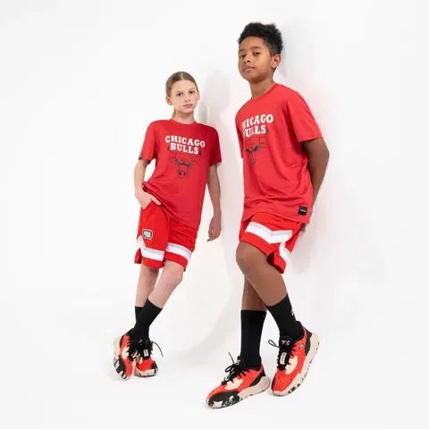tenis Detská basketbalová obuv nízka Chicago Bulls 900 NBA 900 červená