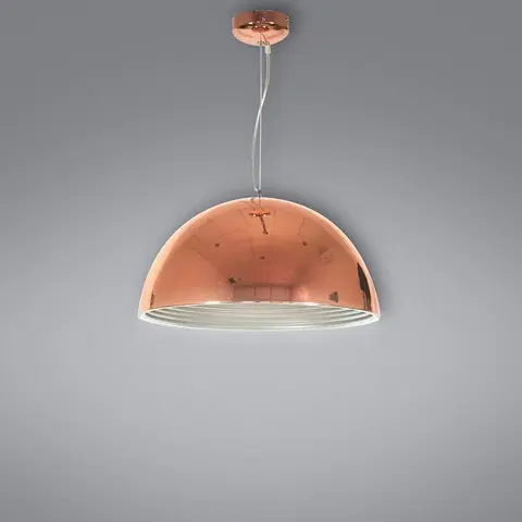 Lampy nad stôl do jedálne Amalfi Závesné svietidlo 30 1x60w E27 Meď