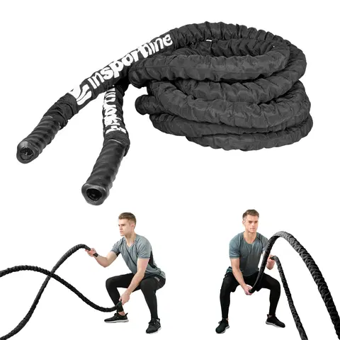 Ostatné fitness náradie Posilňovacie lano inSPORTline Wave Rope 50 mm - 15 m