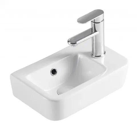 Kúpeľňa HOPA - Umývadielko PICCOLO 37,5 × 24,5 × 13,5 cm - Spôsob vykonania - Pravé OLKLT10100R