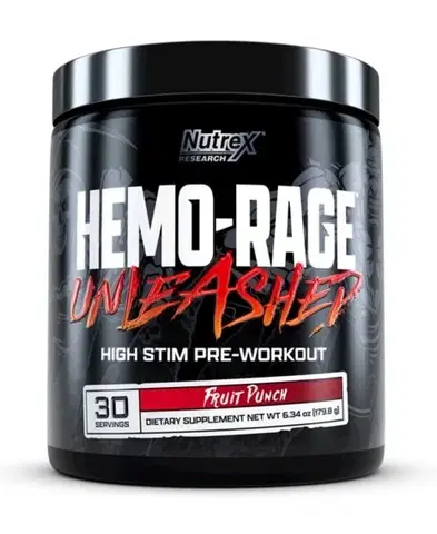 Práškové pumpy Hemo-Rage Unleashed - Nutrex 179,8-199,2 g Orange Mango