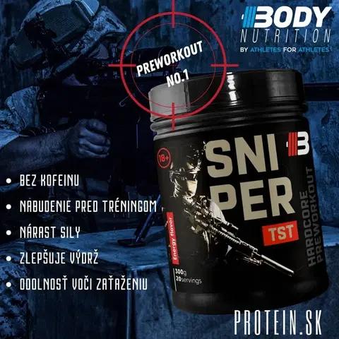 Práškové pumpy Sniper TST - Body Nutrition 300 g Energy