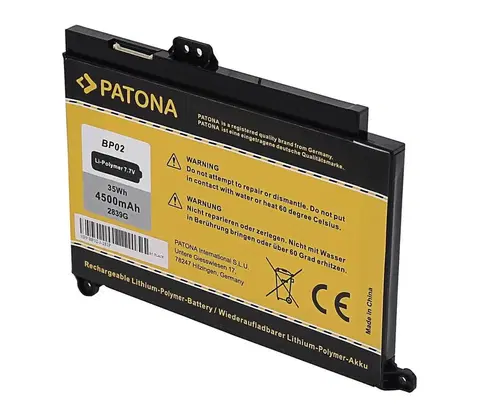 Predlžovacie káble PATONA PATONA - Batéria HP Pavilion PC 15 AU 4500mAh Li-Pol 7,7V BP02XL 