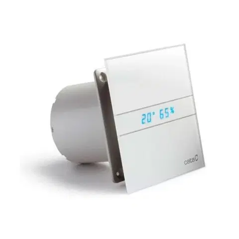 Domáce ventilátory CATA - E-120 GTH kúpeľňový ventilátor axiálny s automatom, 6W/11W, potrubie 120, biel 00901200