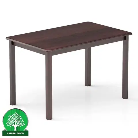 Borovicové stoly Stôl borovica ST104-120x75x75 orech