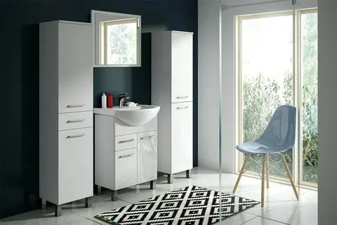 Kúpeľňový nábytok HOPA - Bočná vysoká skrinka RINO A - Smer zatváranie - Ľavé (SX) OLNRINO201L
