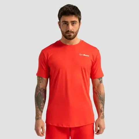 Tričká GymBeam Pánske športové tričko Limitless Hot Red  XLXL