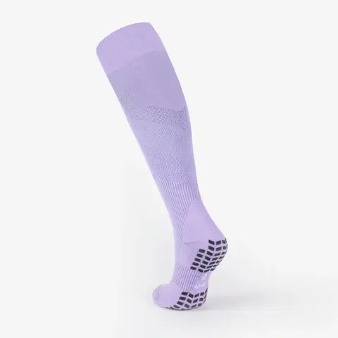 ponožky Futbalové podkolienky Viralto II protišmykové fialové
