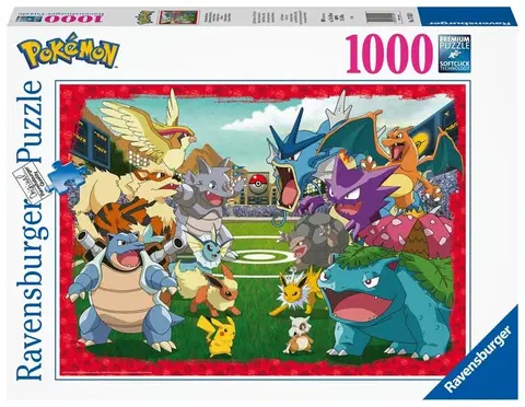 Hračky puzzle RAVENSBURGER - Pokémon: pomer sily 1000 dielikov