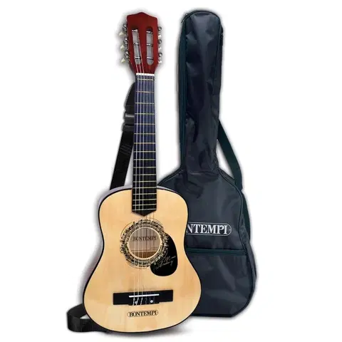 Hudobné hračky BONTEMPI - Klasická drevená gitara 75 cm 217531