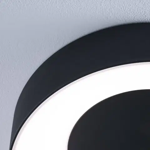 Stropné svietidlá Paulmann Paulmann HomeSpa Casca stropné svietidlo Ø30cm čierne