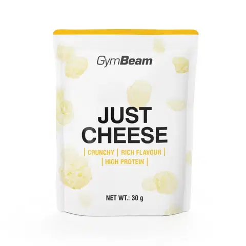 Proteínové čipsy a krekry GymBeam Syrový snack Just Cheese 30 g modrý syr