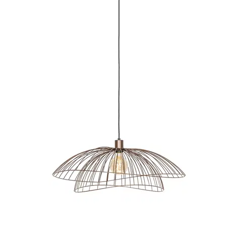 Zavesne lampy Dizajnové závesné svietidlo bronz 45 cm - Pua