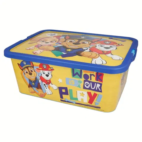 Boxy na hračky STOR - Plastový úložný box PAW PATROL 13L, 02545