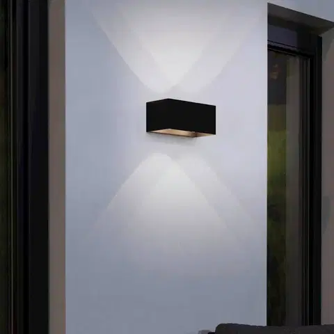 Vonkajšie nástenné svietidlá EGLO EGLO Lesmo vonkajšie LED svietidlo, up-/downlight