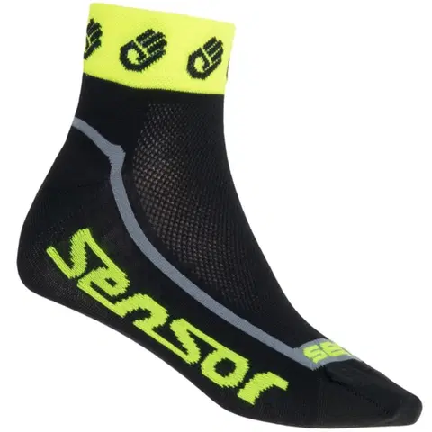 Pánske ponožky Ponožky SENSOR Race Lite Ručičky reflex žlté - veľ. 6-8