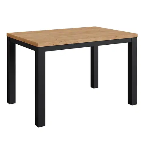 Stoly v podkrovnom štýle Stôl Oskar d120 čierna/craft