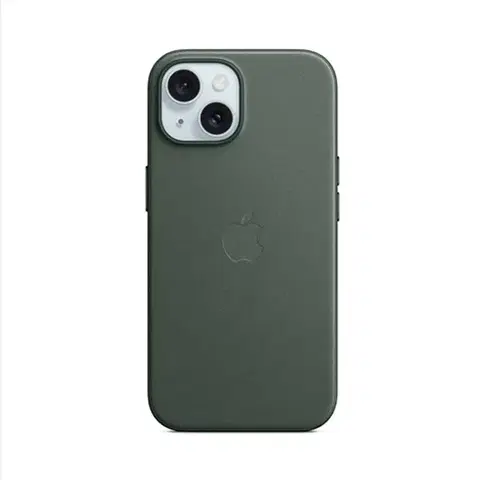 Puzdrá na mobilné telefóny Zadný kryt FineWoven pre Apple iPhone 15 s MagSafe, listová zelená MT3J3ZM/A