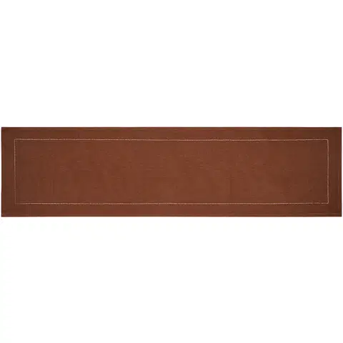 Obrusy Trade Concept Behúň Heda tmavo čokoládová, 33 x 130 cm