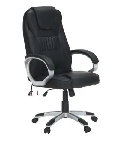 Kancelárske stoličky KONDELA Tyler UT-C2652M kancelárske kreslo s podrúčkami čierna / sivá
