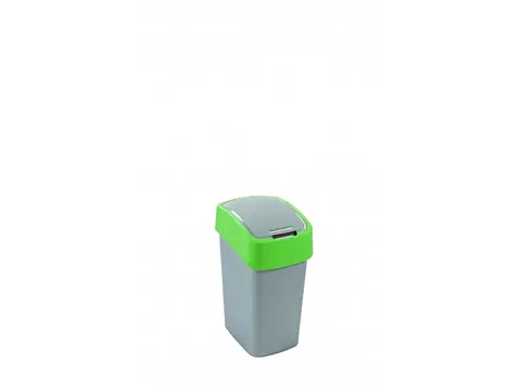 Odpadkové koše CURVER - Kôš na odpad 10L šedo-zelený
