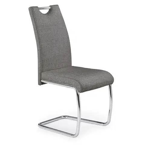 Čalúnené stoličky Stolička K349 tkanina/kov popol 42x60x97