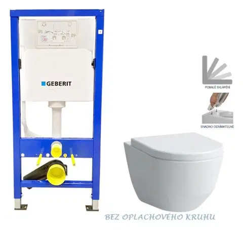 Kúpeľňa GEBERIT DuofixBasic bez tlačidla + WC LAUFEN PRO RIMLESS + SEDADLO 458.103.00.1 X LP1
