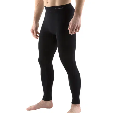 Pánske klasické nohavice Unisex legíny EcoBamboo čierna - L/XL