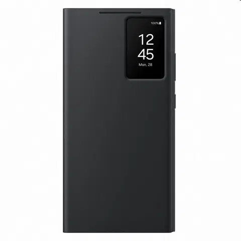Puzdrá na mobilné telefóny Knižkové puzdro Smart View Wallet pre Samsung Galaxy S24 Ultra, čierna EF-ZS928CBEGWW
