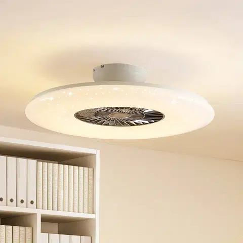 Stropné ventilátory so svetlom Starluna Starluna Klamina stropný LED ventilátor so svetlom