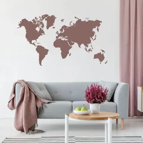 Šablóny na maľovanie Šablóna na stenu - Mapa sveta